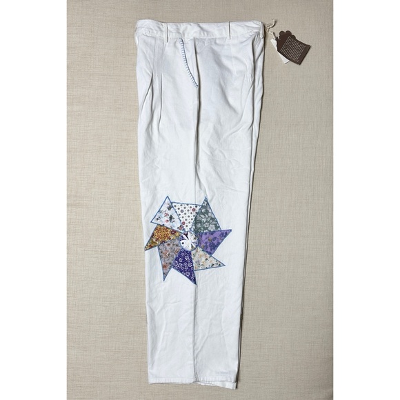Anthropologie x Forever That Girl Quilted Pinwheel Patchwork Pants - Picture 9 of 11